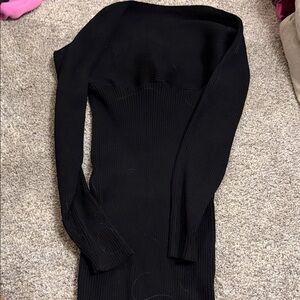 SHEIN Black Off-Shoulder Sweater